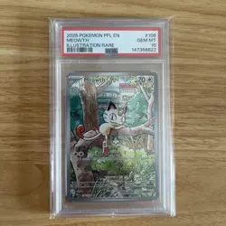 Pokemon TCG Meowth Full Art 106/094 Phantasmal Flames PSA 10 Gem Mint 2025 - Image 1