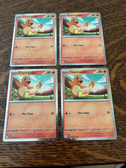 POKEMON TCG CHARMANDER 020/217 COSMOS HOLO ASCENDED HEROES LOT OF 4 - Image 1