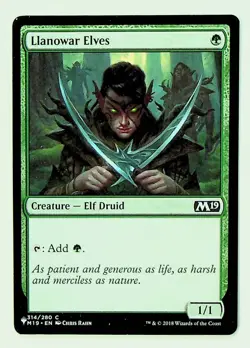 Llanowar Elves - Core Set 2019 Regular Card - Image 1