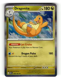 Dragonite 149/165 Rare 151 Pokemon Holo - Image 1