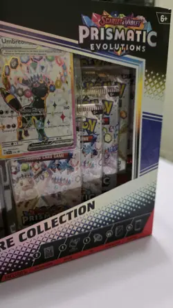Pokemon TCG Prismatic Evolutions Premium Figure Collection Box factory Sealed - Image 5