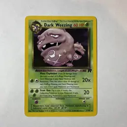 Dark Weezing 31/82 Rare Team Rocket Pokemon Unlimited Lightly Played TCG - Image 1