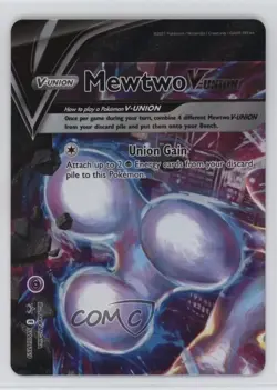 Mewtwo V-Union (Top-Left) Pokemon Sword & Shield Black Star #SWSH159 - Image 1