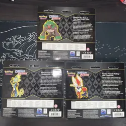 3 x CROWN ZENITH 3 Pack Blister Pin Collection (ALL THREE)- SEALED - Pokemon TCG - Image 2