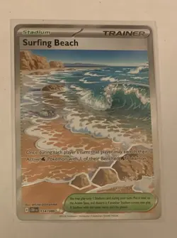 Pokemon TCG - Surfing Beach 114/086 - Ultra Rare - Chaos Rising - NM/M in Hand - Image 1