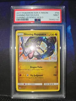 Shining Rayquaza 56/73 PSA 9 Shining Legends Holo Pokemon - Image 1