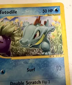 Totodile Expedition Base Set 134/165 Common LP ereader vintage - Image 4