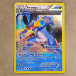 Pokemon Swampert (Alpha) 36/160 XY Primal Clash Reverse Holo Rare 140 LP - Image 1