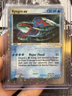 Kyogre EX Holo 2003 Pokemon Black Star Nintendo Promo 001 VERY RARE! LP - Image 1
