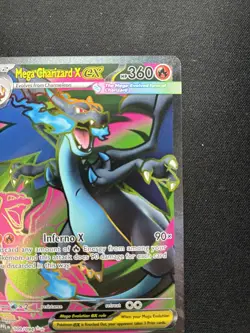 Pokemon: Mega Charizard X ex Ultra Rare Full Art Holo 109/094 Phantasmal Flames - Image 3
