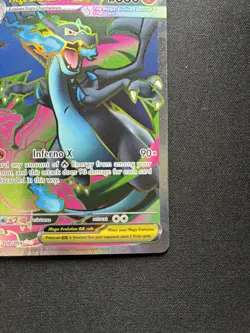 Pokemon: Mega Charizard X ex Ultra Rare Full Art Holo 109/094 Phantasmal Flames - Image 5