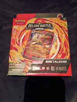 Pokemon Deluxe Battle Deck Ninetales Ex OPEN BOX 3 NINETALES INSIDE - Image 1