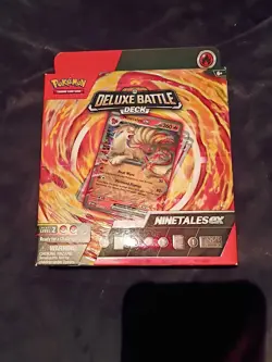 Pokemon Deluxe Battle Deck Ninetales Ex OPEN BOX 3 NINETALES INSIDE - Image 2