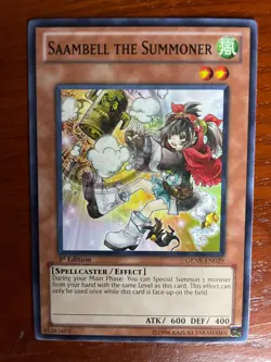 Yugioh Saambell the Summoner 1st ed GENF-EN029 SINGLE USED EXC COND SEE PHOTOS - Image 1