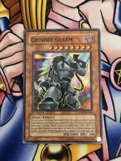 Grinder Golem DP07 Super Rare 1st Ed NM Yugioh - Image 1