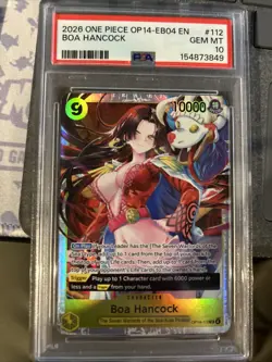 2026 ONE PIECE OP14-EB04-THE AZURE SEA'S SEVEN #112 BOA HANCOCK PSA 10 GEM MINT - Image 1