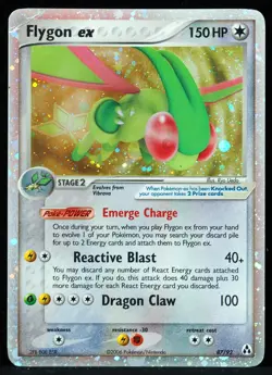 Flygon ex #87/92 Legend Maker LP- Corner Crease Pokemon Card - Image 1