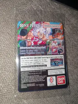 One Piece CCG Monkey D. Luffy College Basketball US Voyage Promo Holo Card - Image 1