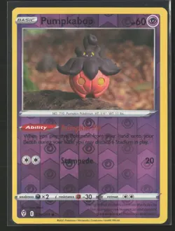 Pumpkaboo Common SWSH07: Evolving Skies 076/203 NM Pokemon Card Reverse Holo - Image 1