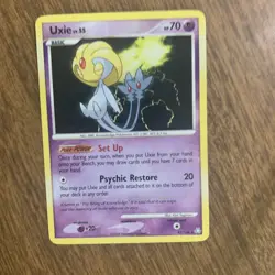 Uxie 43/146 Rare Legends Awakened LP Pokemon Card - Image 1