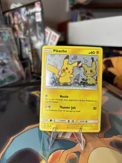 Pokemon TCG - Pikachu SM162 Holo Black Star Promo Card Sun & Moon 2019 - Image 1