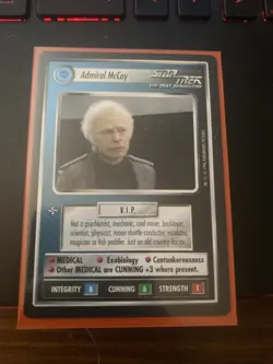 Star Trek CCG 1E INTRO 2-Player ADMIRAL McCOY Card NEVER PLAYED - Image 1