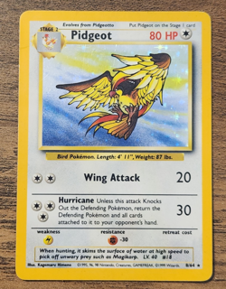Pidgeot 8/64 Error No Symbol Holo Rare MP-HP 1999 Pokemon Jungle WOTC VTG Card - Image 1