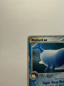 Wailord ex 100/100 Holo EX Sandstorm 2003 Pokemon Card LP Vintage - Image 3