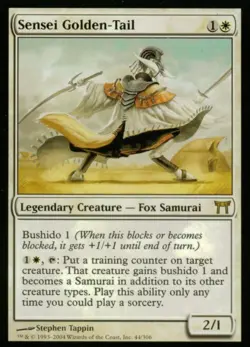 Sensei Golden-Tail - Medium Play MTG Champions of Kamigawa - Image 1