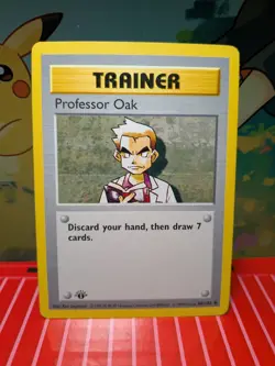 Pokemon Professor Oak 088/102 Base Set Shadowless 1st Edition Trainer - Image 1