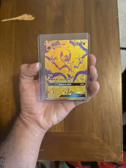Pokemon Lunala GX SM103A Promo Full Art Gold Foil Black Star Holo English - Image 3