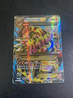 Pokemon TCG Primal Groudon EX Full Art Holo Primal HP - Image 1