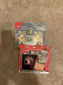 Pokemon TCG Ascended Heroes Blister Lot 3 Pack Tech Sticker Larry 2pk Sealed - Image 1
