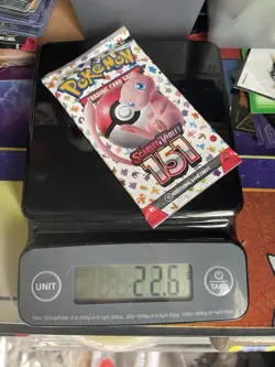 Pokemon 151 EXTREMELY HEAVY Booster Pack - FRESH FROM ETB 22.6 G - Image 1