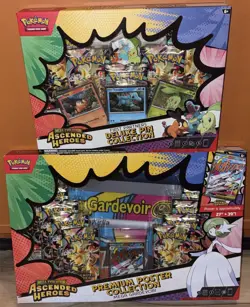 Pokemon TCG Ascended Heroes Poster Plus Pin Collection Brand New In box Lot Of 2 - Image 1