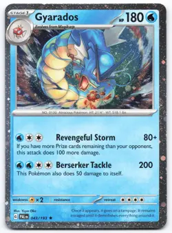 Gyarados 043 Near Mint 193 Paldea Evolved Rare Cosmos Holo Pokemon - Image 1