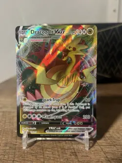 Pokemon TCG Dracozolt VMAX 059/203 Evolving Skies Ultra Rare Full Art Holo - Image 1