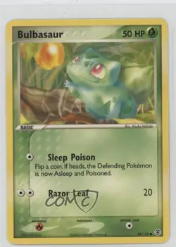 Bulbasaur Pokemon EX FireRed & LeafGreen #54 2004 - Image 1