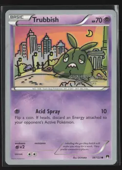 Trubbish 56/122 Common BREAKpoint Pokemon Lightly Played - Image 1