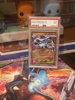 2025 Pokemon Mega Charizard X ex 013/094 Phantasmal Flames PSA 9 - Image 1