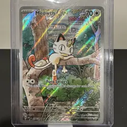 Meowth 106/094 Pokemon Phantasmal Flames Illustration Rare Near Mint - Image 1