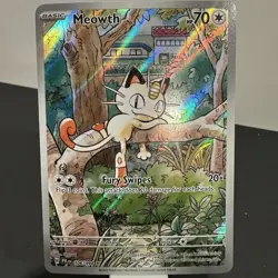 Meowth 106/094 Pokemon Phantasmal Flames Illustration Rare Near Mint - Image 3