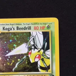#9 Koga's Beedrill 9/132 Gym Challenge Set Holo Pokemon TCG - Image 3