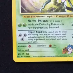 #9 Koga's Beedrill 9/132 Gym Challenge Set Holo Pokemon TCG - Image 5