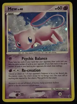 Pokemon Mew 15/132 Secret Wonders Holo LP - Image 1