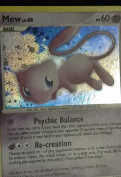 Pokemon Mew 15/132 Secret Wonders Holo LP - Image 3