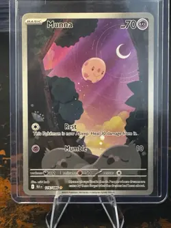 Pokemon TCG Munna 116/086 Sv: Black Bolt Illustration Rare Holo Basic 70 HP ENG - Image 1