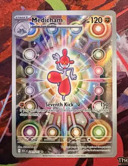 Pokemon Medicham Full Art 241/217 ASC Holo Rare 120 HP English 2026 - Image 1