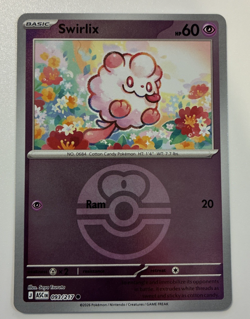 Swirlix Reverse Holo Pokeball Ascended Heroes #093/217 Pokemon 2026 NM - Image 1