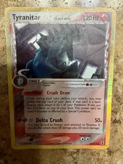 Pokemon Tyranitar Delta Species Reverse Holo Ultra Rare 16/113 HP - Image 1